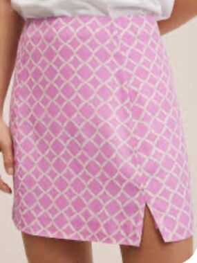 Mango geometric print skirt